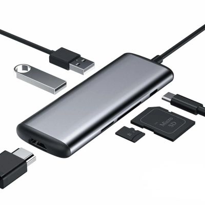 Лот: 14000220. Фото: 1. Многопортовый адаптер Xiaomi Hagibis... USB хабы