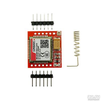 Лот: 17696675. Фото: 1. GSM/GPRS модуль с антенной SIM800C... Микроконтроллеры