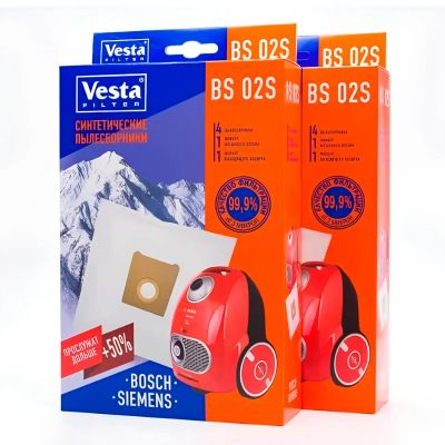 Лот: 25406389. Фото: 1. Пылесборники Vesta filter BS02S... Пылесосы, паровые швабры