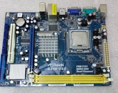 Лот: 16623999. Фото: 1. Материнская плата ASRock G31M-VS2. Материнские платы