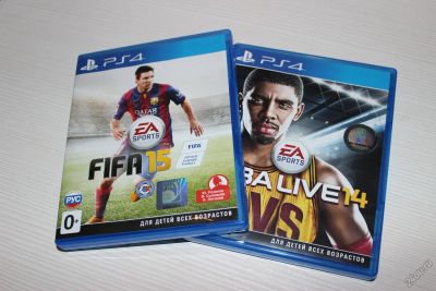 Лот: 5903670. Фото: 1. FIFA15, NBA LIVE 14 для PS4 (Playstation... Игры для консолей