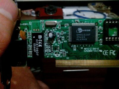 Лот: 12708863. Фото: 1. Сетевая карта PCI Davicom. Сетевые карты