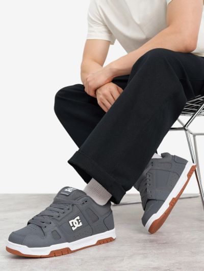 Лот: 25557002. Фото: 1. Кеды мужские DC Shoes Stag, Серый. Другое (одежда, обувь, галантерея)