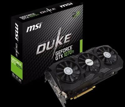 Лот: 11724858. Фото: 1. Видеокарта MSI DUKE GeForce GTX... Видеокарты