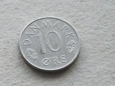 Лот: 16558504. Фото: 1. Монета 10 эре / оре / ери Дания... Европа