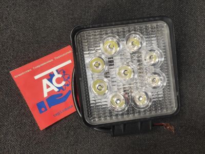 Лот: 23363618. Фото: 1. Фара светодиодная квадратная 9LED... Оптика и освещение