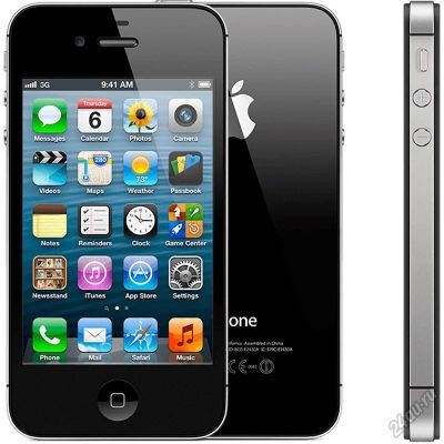 Лот: 5558558. Фото: 1. iPhone 4s 8gb black. Смартфоны