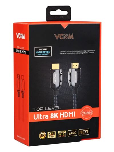 Лот: 24682018. Фото: 1. Кабель VCOM CG864 HDMI V2.1 8K60Hz... Шнуры, кабели, разъёмы