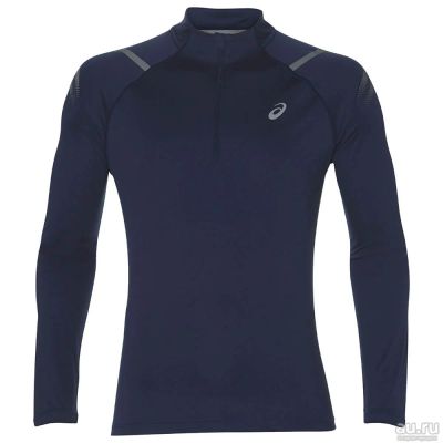 Лот: 13236888. Фото: 1. Футболка ASICS ICON LS 1/2 ZIP... Топы, майки