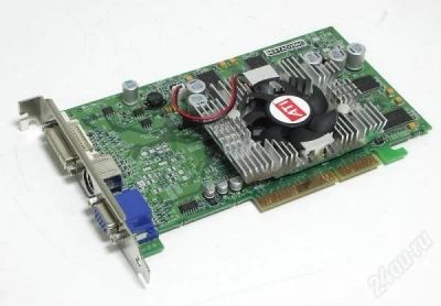 Лот: 854458. Фото: 1. ATI Radeon 9600XT 128Mb AGP 128bit... Видеокарты