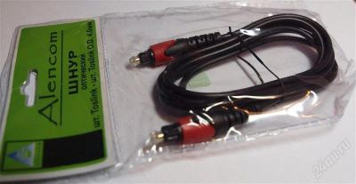 Лот: 1308622. Фото: 1. TOSLINK SPDIF 3 m. для подключения... Шлейфы, кабели, переходники