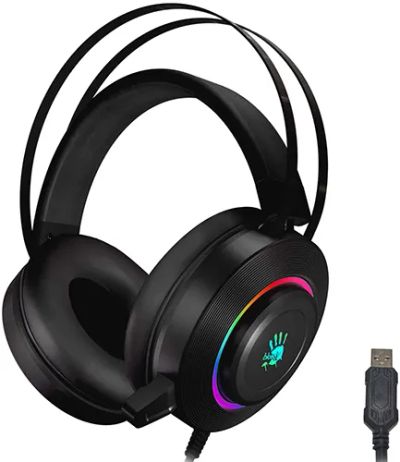 Лот: 24552533. Фото: 1. Игровые наушники A4Tech Bloody... Наушники, гарнитуры