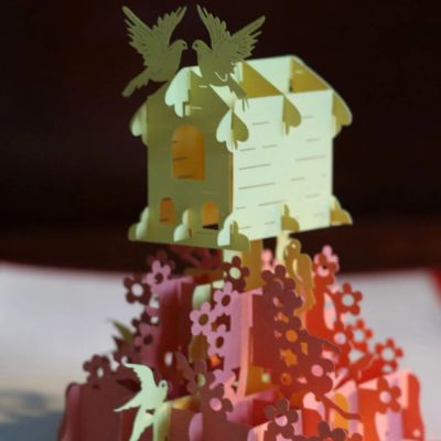 Лот: 4465518. Фото: 1. Оригинальный подарок 3d открытка... Открытки, конверты