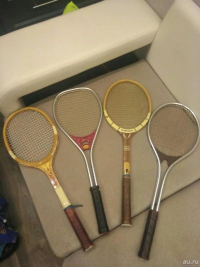 Лот: 18550047. Фото: 1. Ракетки для большого тенниса б... Мячи, ракетки, шайбы, клюшки