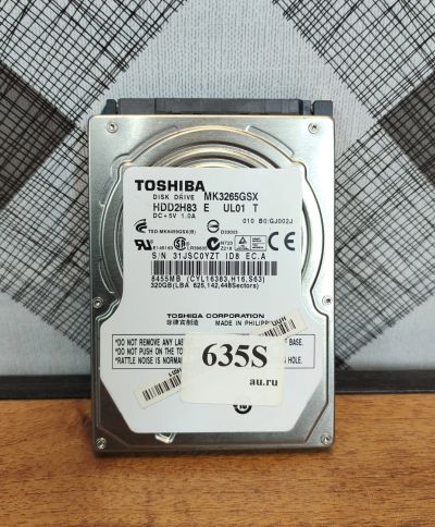 Лот: 19377301. Фото: 1. Жесткий диск SATA-II 2,5 Toshiba... Жёсткие диски (HDD)