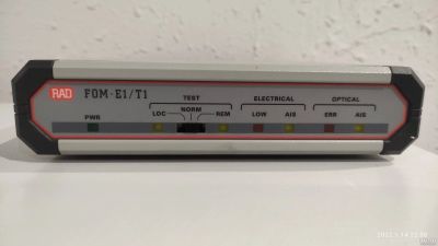 Лот: 18482607. Фото: 1. Модем оптоволоконный RAD FOM-E1T1... Проводные модемы