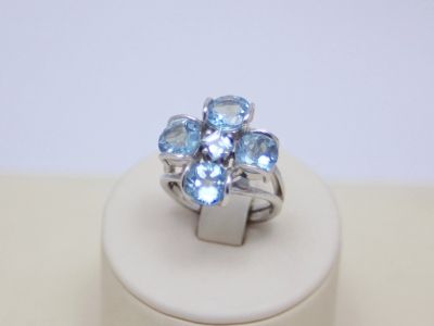 Лот: 14704722. Фото: 1. СЕРЕБРЯНОЕ КОЛЬЦО С ТОПАЗОМ 7... Кольца, перстни