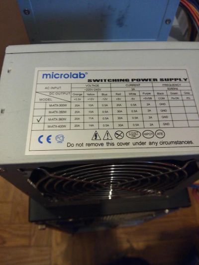 Лот: 7698398. Фото: 1. Блок питания Microlab 360 Wt... Другое (комплектующие)