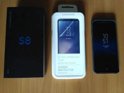 Лот: 10360241. Фото: 1. Samsung Galaxy S8 SM-G950FD Черный... Смартфоны