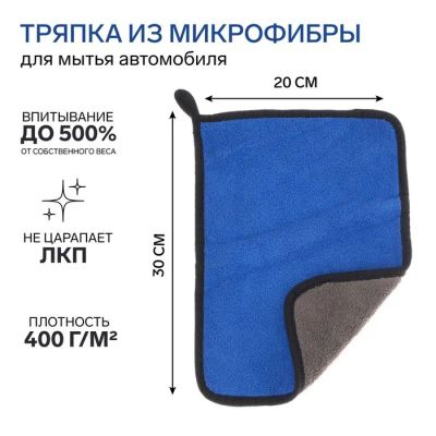 Лот: 25617456. Фото: 1. Тряпка для мытья авто, CARTAGE... Двигатель и элементы двигателя