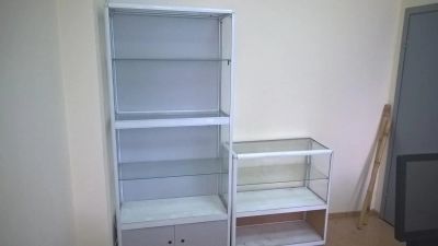 Лот: 7867356. Фото: 1. Витрина стеклянная для магазина... Мебель из стекла