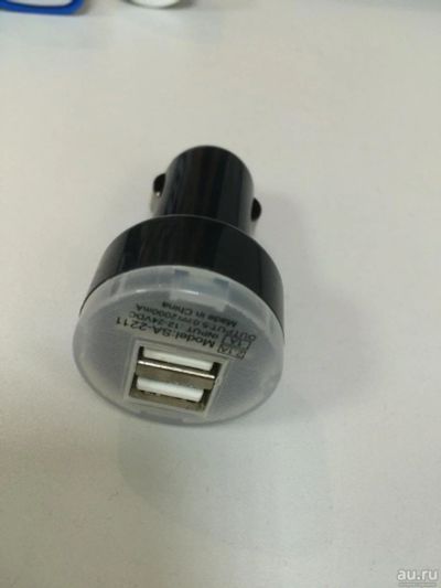 Лот: 8416791. Фото: 1. Зарядное usb в авто прикуриватель... Дата-кабели, переходники