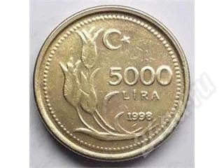 Лот: 360992. Фото: 1. Турция. 5000 лира 1998г. Маленькая... Ближний восток