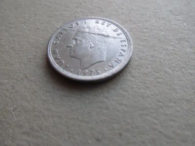 Лот: 7509325. Фото: 1. Монета 5 песет пять Испания 1975... Европа