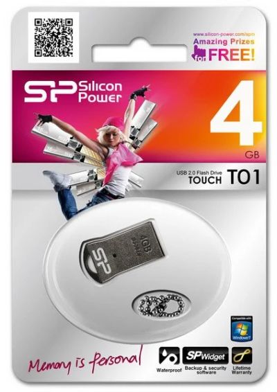Лот: 6181208. Фото: 1. 4GB USB Flash, Silicon Power Touch... USB-флеш карты