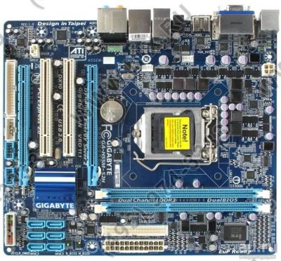 Лот: 9602694. Фото: 1. Gigabyte GA-H55M-S2H + Intel i3-540... Материнские платы
