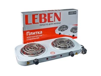 Лот: 12152711. Фото: 1. Плитка LEBEN электрическая двухконфорочная... Кухонная