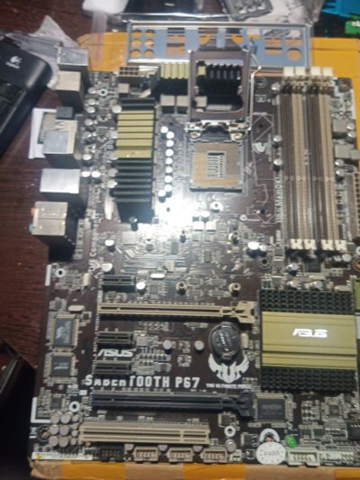 Лот: 19036332. Фото: 1. Материнская плата asus sabertooth... Материнские платы