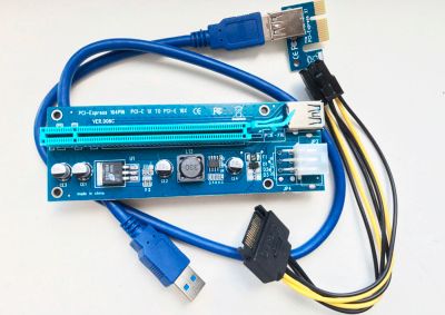 Лот: 10227119. Фото: 1. Райзер (Riser) PCI-E 1x-16x 6pin... Шлейфы, кабели, переходники