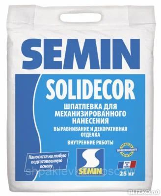 Лот: 6206515. Фото: 1. Шпатлевка Semin Solidecor 25кг... Смеси, шпатлевки, цемент