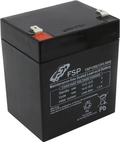 Лот: 10010696. Фото: 1. Батарея для UPS 12V 5AH FSP FSP1250. ИБП, аккумуляторы для ИБП