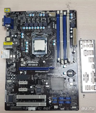 Лот: 14588908. Фото: 1. Материнская плата ASRock H61DEISI... Материнские платы