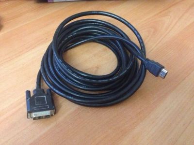 Лот: 6102720. Фото: 1. Кабель DVI- HDMI, 5 метров. Шлейфы, кабели, переходники