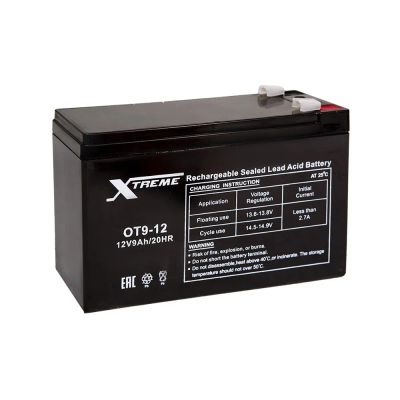 Лот: 20073790. Фото: 1. Xtreme VRLA 12v 9Ah (OT9-12). Аккумуляторы