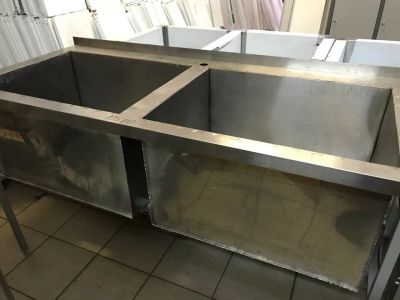 Лот: 11043002. Фото: 1. Мойка двойная , моечная ванная... Пищевое