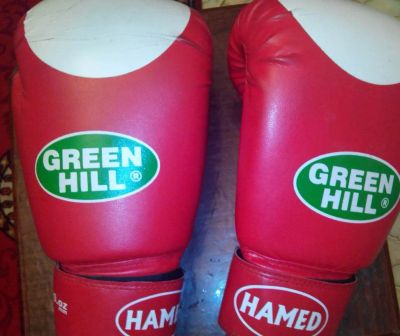 Лот: 6939903. Фото: 1. Боксерские перчатки Green Hill... Перчатки