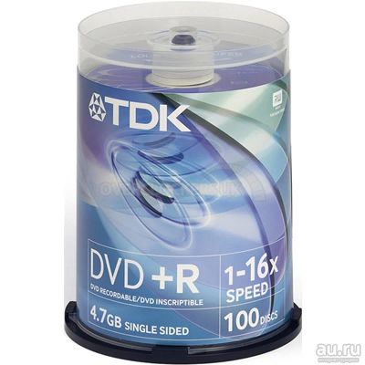 Лот: 11509357. Фото: 1. Диск DVD+R TDK 4.7 Gb 16x Cake... CD, DVD, BluRay
