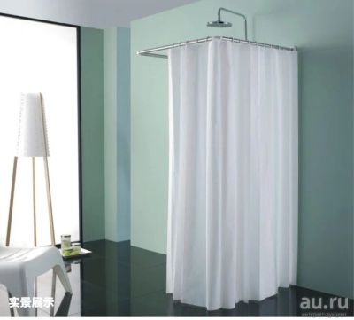 Лот: 9936904. Фото: 1. Карниз для шторы в ванную хромированный... Мебель для ванной комнаты