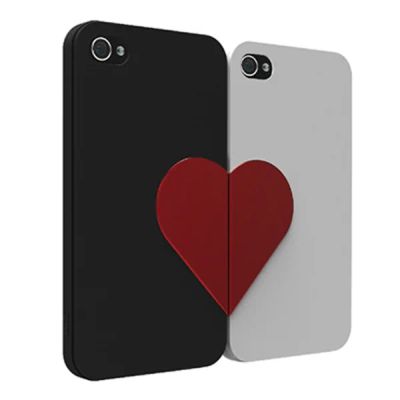 Лот: 3038111. Фото: 1. Чехол для Iphone 4 и 4s Половинки... Чехлы, бамперы