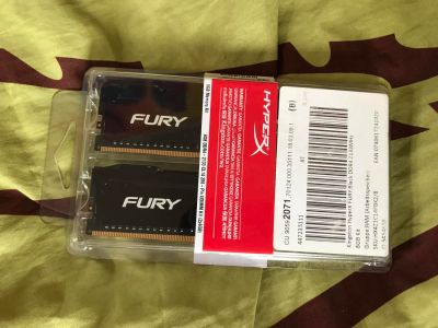 Лот: 11455339. Фото: 1. Kingston HyperX FURY Black DDR4... Оперативная память