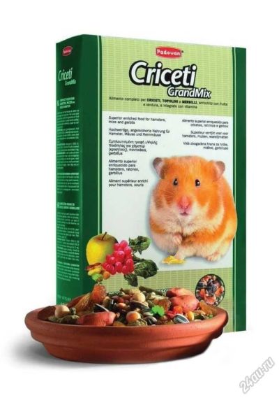 Лот: 5872623. Фото: 1. Корм Padovan GrandMix Сriceti... Корма