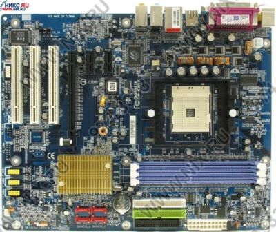 Лот: 322447. Фото: 1. GigaByte GA-K8NE (S-754, nForce4-4x... Материнские платы