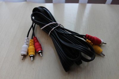 Лот: 7070395. Фото: 1. Кабель 3x RCA to 3x RCA межблочный... Шнуры, кабели, разъёмы