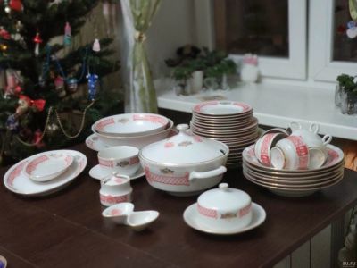 Лот: 15273830. Фото: 1. Сервиз столовый. 43 предмета... Столовые приборы, ножи