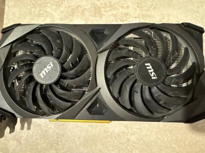Лот: 25371784. Фото: 1. Видеокарта RTX3060Ti Ventus 2X... Видеокарты