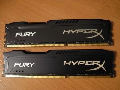 Лот: 11300827. Фото: 1. DDR3 2x8GB Kingston HyperX FURY... Оперативная память